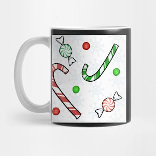 Candy Cane Print Mug